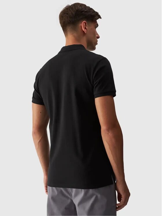 4F 4F Polo marškinėliai 4FWMM00TPTSM316-20S Juoda Regular Fit