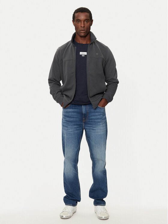 s.Oliver s.Oliver S dlhými rukávmi 2150055 Tmavomodrá Regular Fit