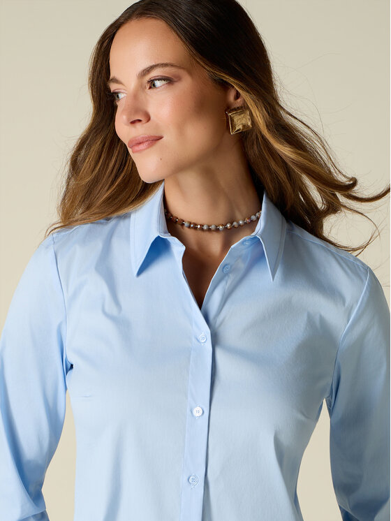 Oltre Oltre Camicia 5078R203186N004 Turchese Slim Fit