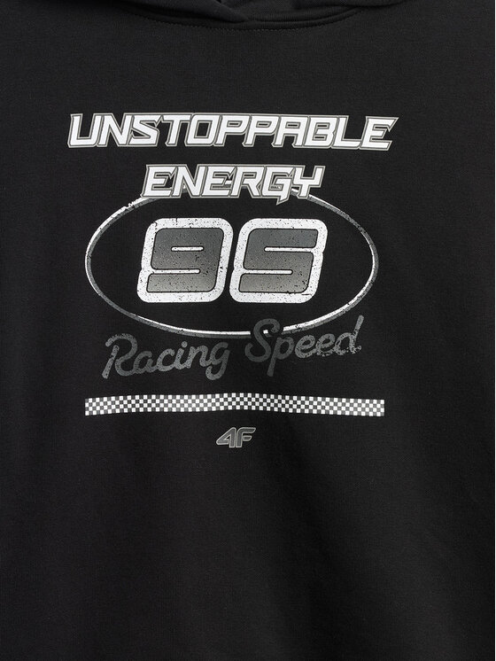 4F 4F Bluza ESPORTS RACING Czarny Loose Fit