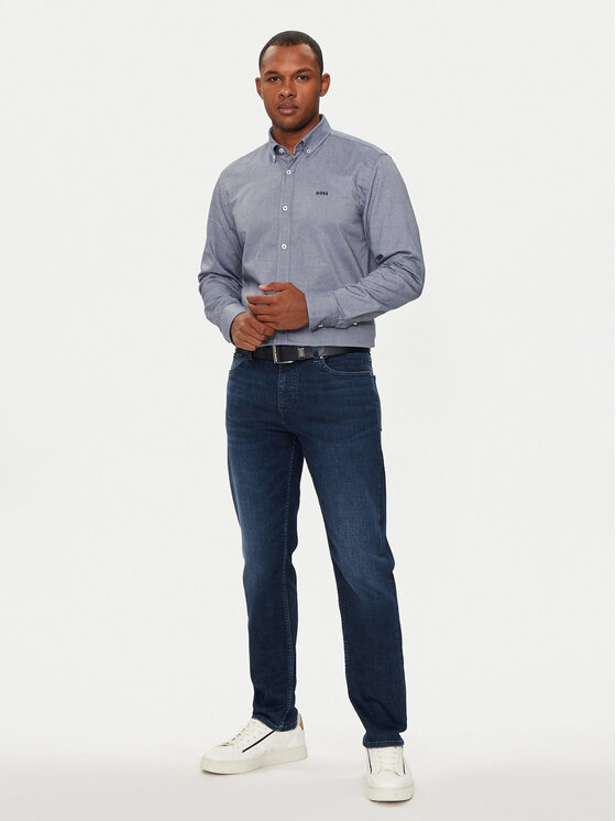 BOSS Boss Srajca 50520259 Mornarsko modra Casual Fit
