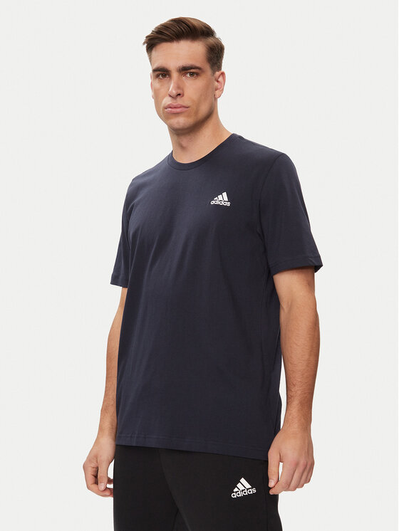 adidas adidas T-shirt Essentials Single Jersey Embroidered Small Logo T-Shirt HY3404 Plava Regular Fit
