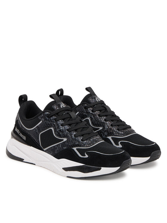 Just Cavalli Just Cavalli Sneakersy Fondo Nevada Dis 2 79QA3SD1 ZSD37 Černá