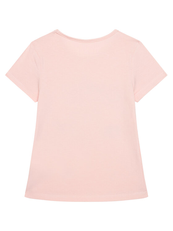 Guess Guess Marškinėliai K6RI03 K6YW4 Rožinė Regular Fit