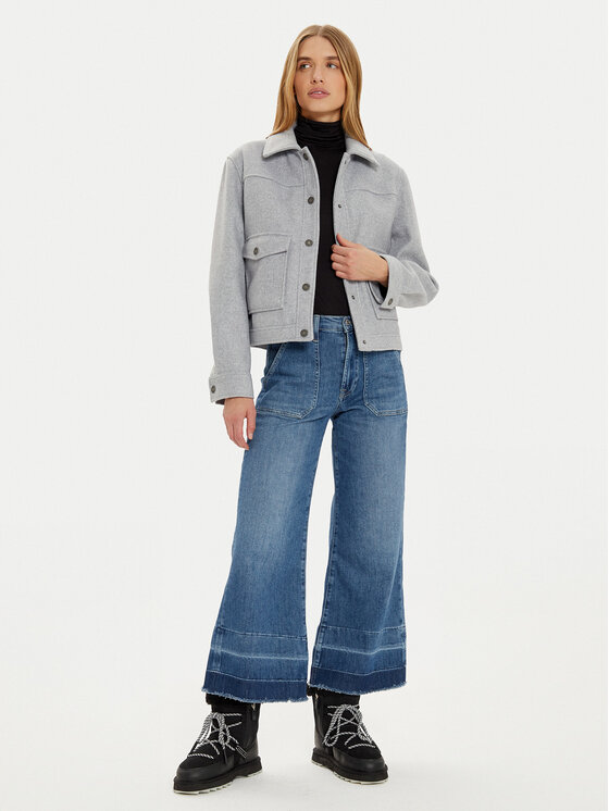 Guess Guess Kurtka koszulowa W4BL27 WGIX2 Szary Regular Fit
