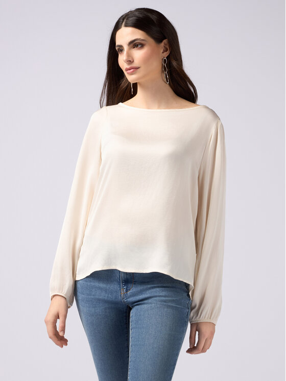 Oltre Oltre Blusa 2464R003023N021 Bianco Regular Fit