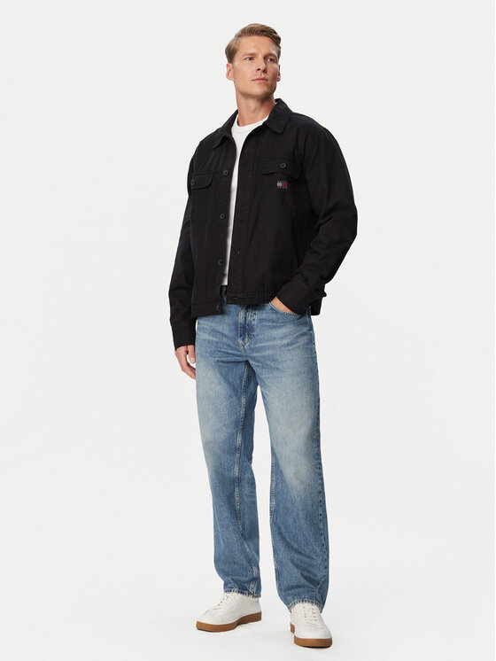 Tommy Jeans Tommy Jeans Giacca camicia DM0DM23919 Nero Regular Fit