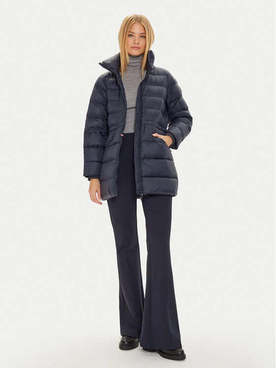 Tommy Hilfiger Tommy Hilfiger Vatovaná bunda WW0WW43119 Tmavomodrá Regular Fit
