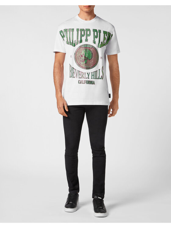 PHILIPP PLEIN PHILIPP PLEIN T-Shirt 3407 Biały Regular Fit