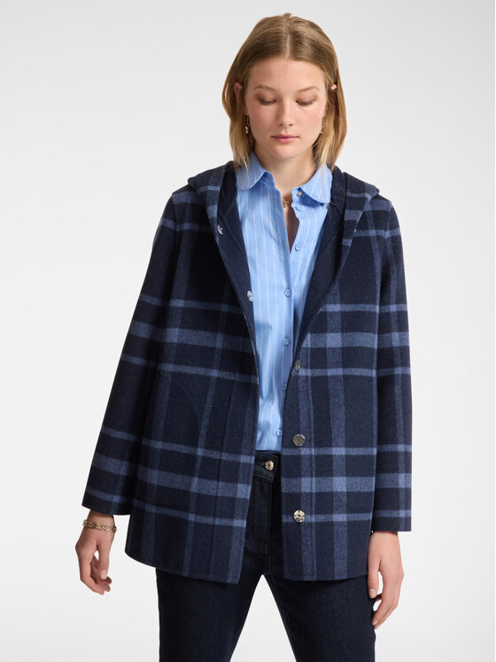 Elena Mirò Elena Mirò Cappotto 8133P000043N001 Blu A-Line Fit