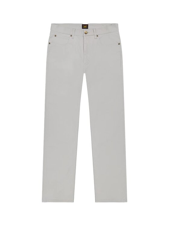 Lee Lee Spodnie materiałowe DAREN ZIP FLY Szary Regular Fit