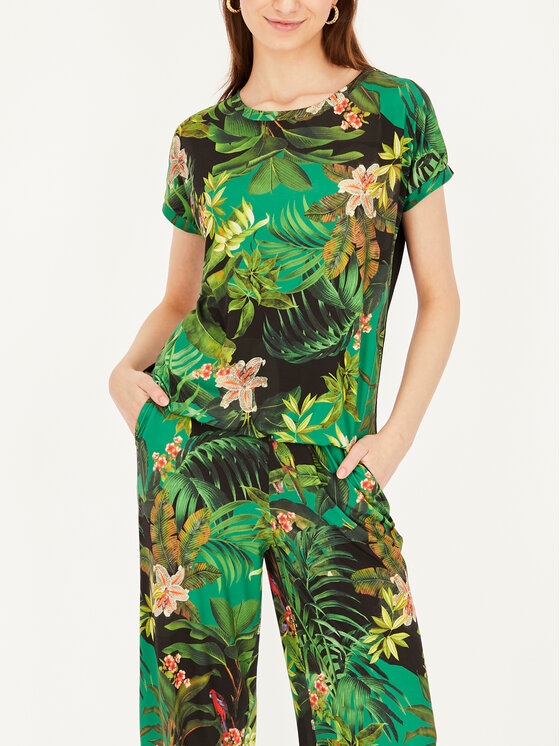 L’AF L’AF Bluzka Limona Zielony Regular Fit
