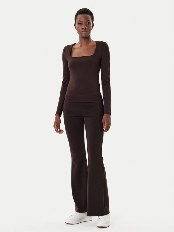 Vero Moda Vero Moda Majica Million 10334613 Smeđa Regular Fit