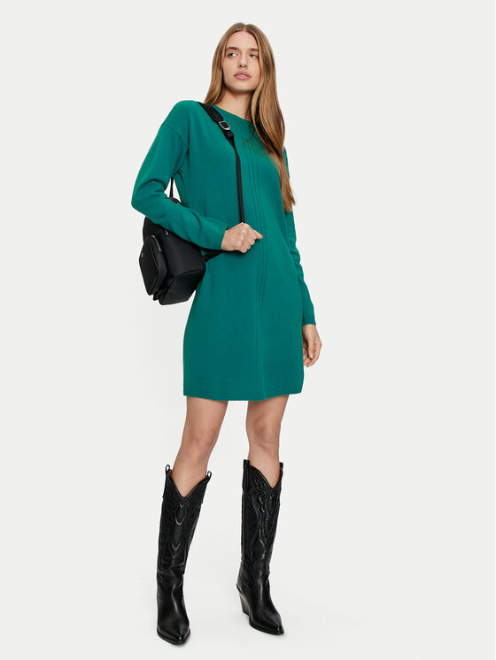 United Colors Of Benetton United Colors Of Benetton Džemper haljina 1044DV01S Zelena Regular Fit