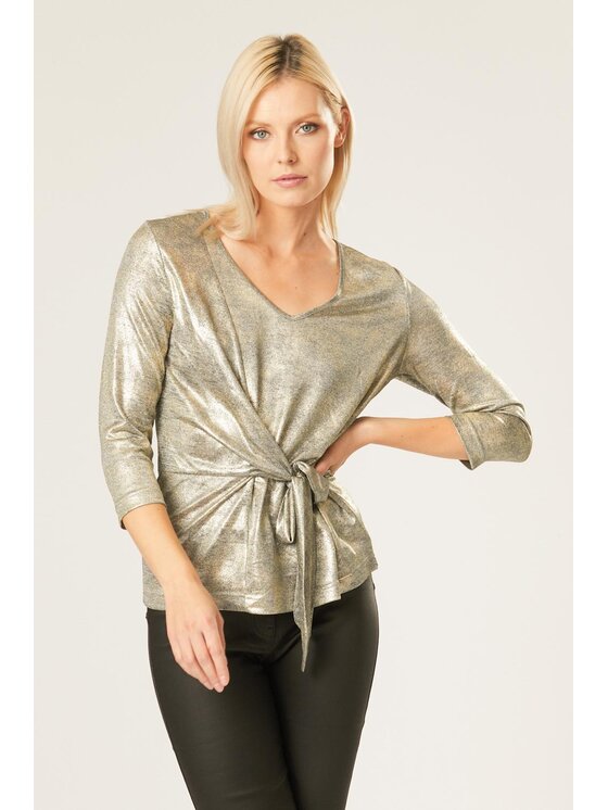 QUIOSQUE QUIOSQUE Blúzka POSYP BLOUSE Béžová Regular Fit