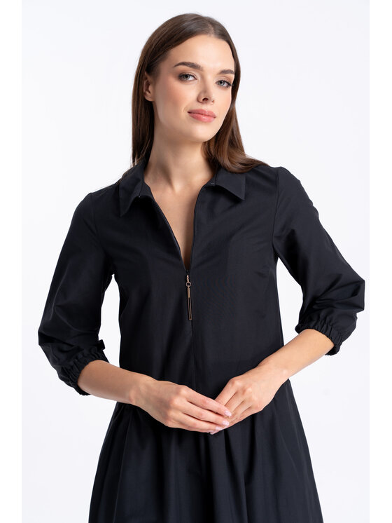 CLICK CLICK Φόρεμα καθημερινό 60-6164 Μαύρο Regular Fit