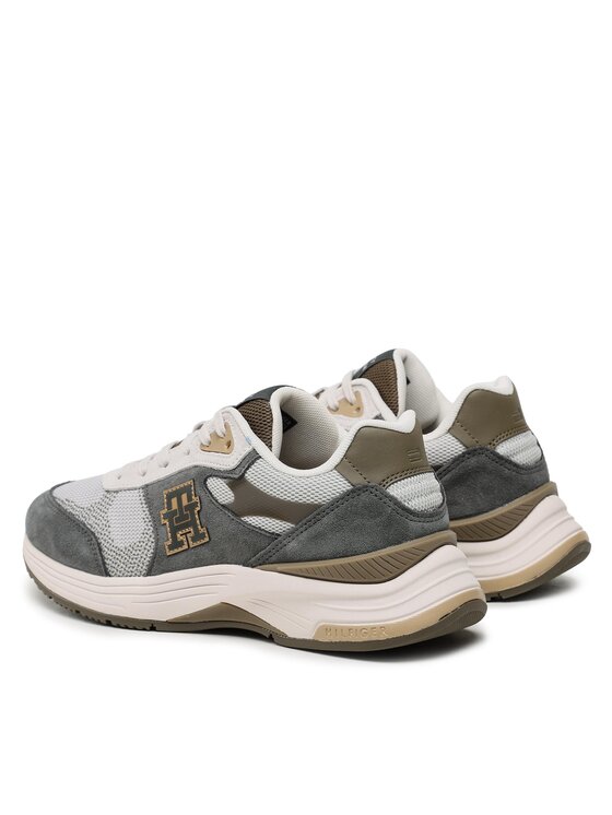 Tommy Hilfiger Tommy Hilfiger Laisvalaikio batai Modern Prep Sneaker II Mix FM0FM04629 Pilka
