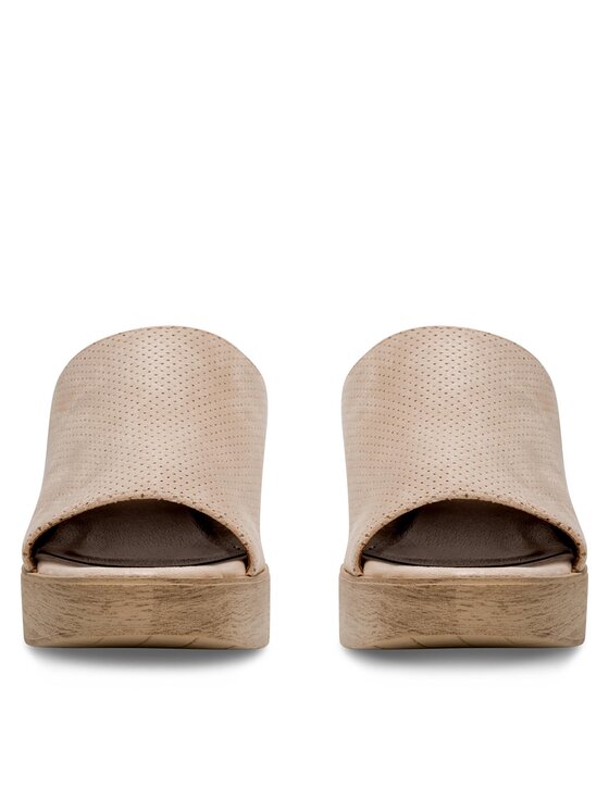 Clara Barson Clara Barson Pantoletten WS2P227-03 Beige