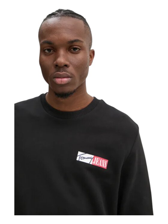 Tommy Hilfiger Tommy Hilfiger Girocollo dm0dm20341 Nero Regular Fit