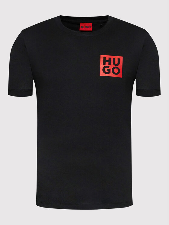 HUGO Hugo T-Shirt Detzington 50473893 Schwarz Regular Fit