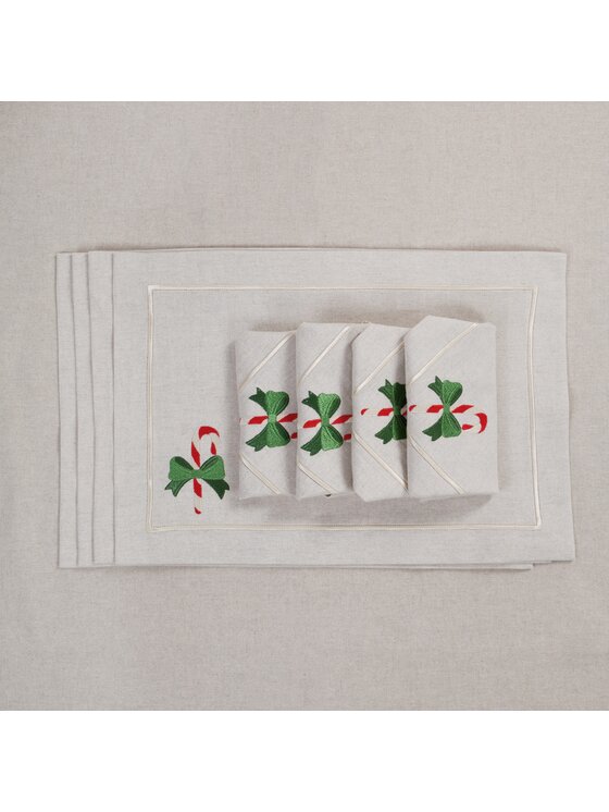 Roseberry Home Roseberry Home Podkładka na stół Candy Cane Mirha Beżowy