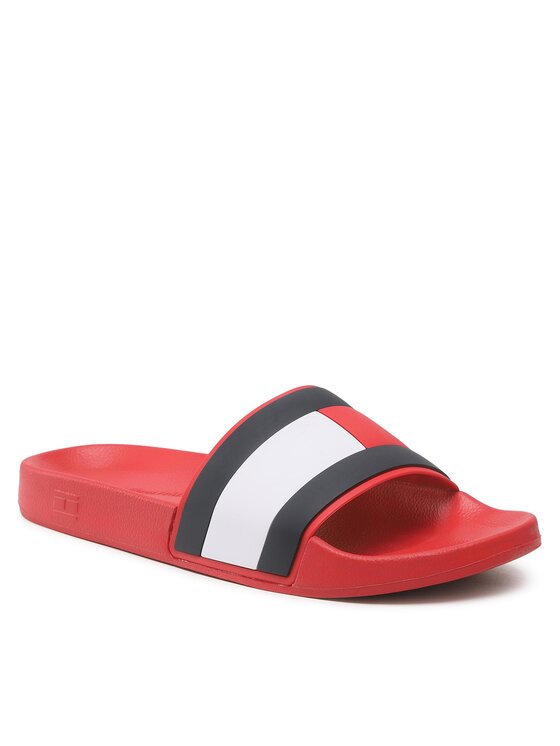 Tommy Hilfiger Tommy Hilfiger Șlapi Rubber Th Flag Pool Slide FM0FM04263 Roșu