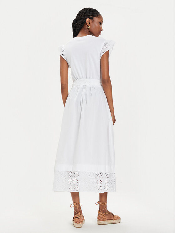 United Colors Of Benetton United Colors Of Benetton Ljetna haljina 49HSDV095 Bijela Regular Fit
