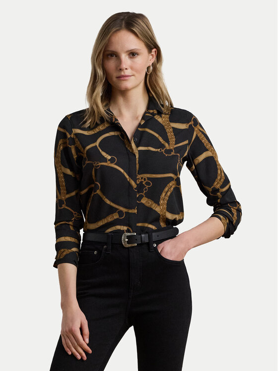 LAUREN RALPH LAUREN LAUREN RALPH LAUREN Košile 200970823001 Černá Classic Fit