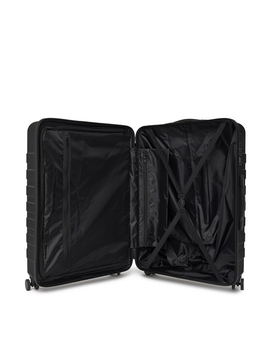 Valentino Valentino Голям куфар Starlight VV8MU03L Черен