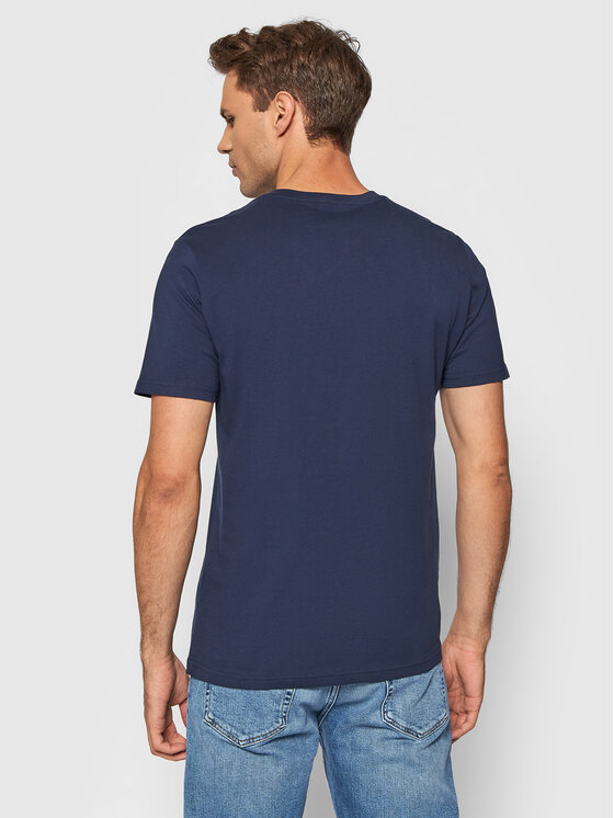 Lee T-Shirt Patch Logo L60UFQ35 112140348 Granatowy Regular