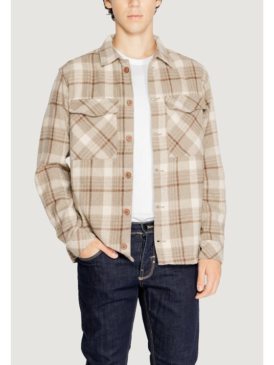 HAMAKI-HO HAMAKI-HO Camicia GBI1581H Beige Shirt Fit