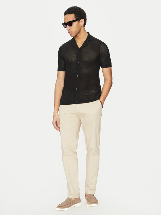 Calvin Klein Swimwear Calvin Klein Swimwear Camicia KM0KM01087 Nero Regular Fit