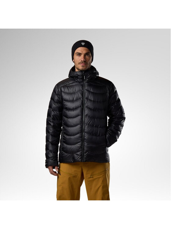 Rossignol Rossignol Kurtka puchowa M Verok Down Hoodie Jacket Czarny Regular Fit