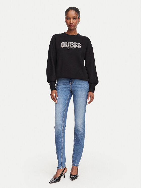 Guess Guess Jeansy W6YA46 D1538 Modrá Skinny Fit