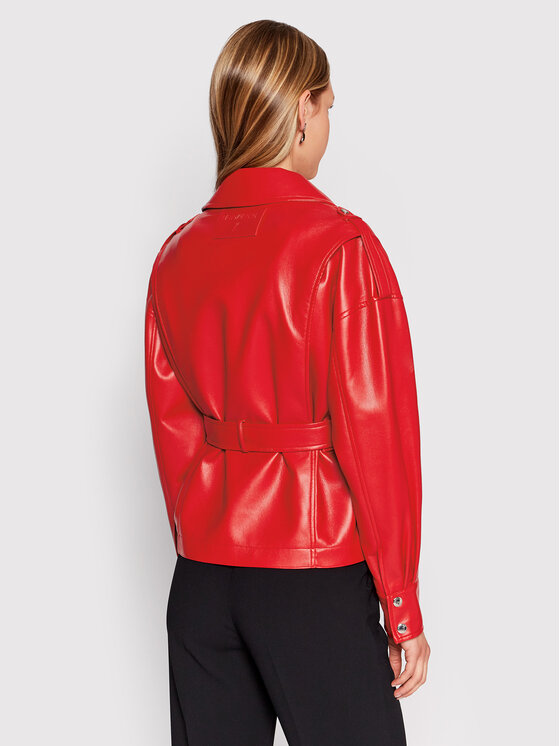 Patrizia Pepe Patrizia Pepe Jakna iz umetnega usnja 8O0041/E005-R754 Rdeča Regular Fit