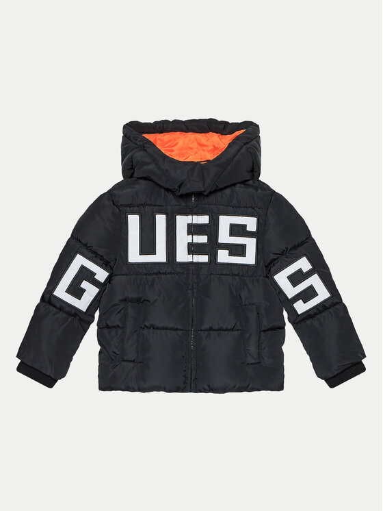 Guess Guess Μπουφάν πουπουλένιο N4BL04 WB240 Μαύρο Regular Fit