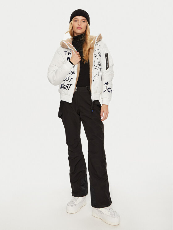 Rossignol Rossignol Slēpošanas jaka Yety Fleecy Bomber Jkt RLNWJ36 Balts Regular Fit