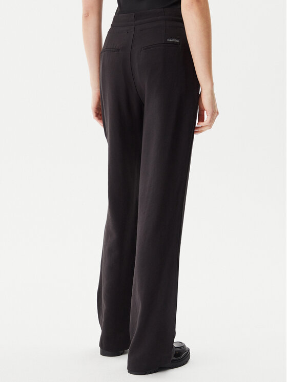 Calvin Klein Jeans Calvin Klein Jeans Szövet nadrág J20J225339 Fekete Straight Fit