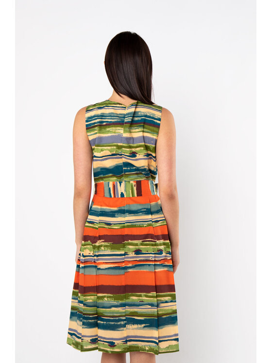 QUIOSQUE QUIOSQUE Každodenné šaty ANKLE DRESS NEW Zelená Regular Fit
