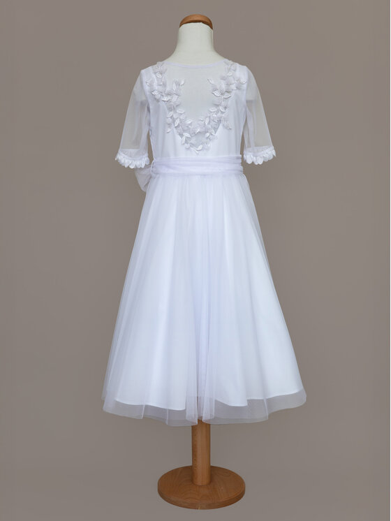 SLY SLY Sukienka 5SM-04A Biały Comfortable Fit