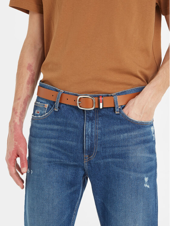 Tommy Jeans Tommy Jeans Дамски колан Tjw Oval Co Shape 3.0 AW0AW15484 Кафяв