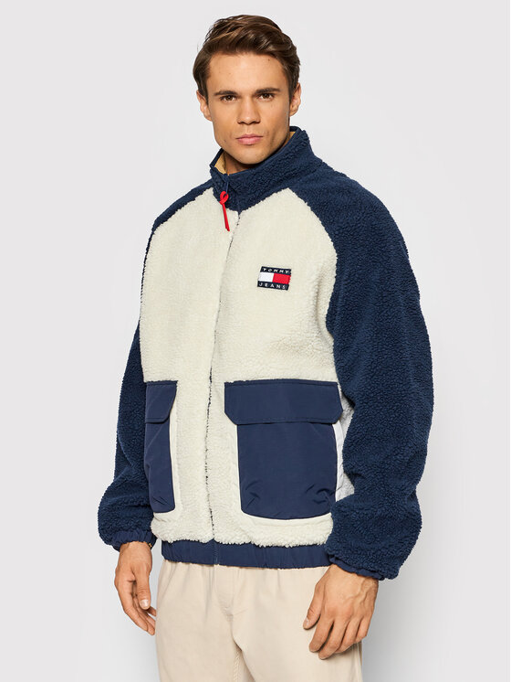 tommy reversible sherpa jacket