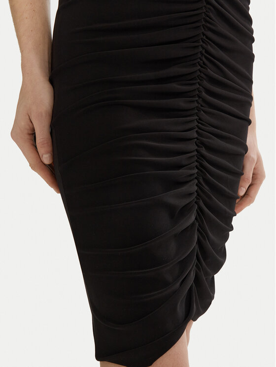 NORMA KAMALI NORMA KAMALI Koktélruha KK1243PLD89001 Fekete Slim Fit