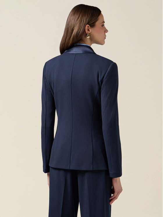 Oltre Oltre Giacca di transizione Q782R104615N034 Blu Slim Fit