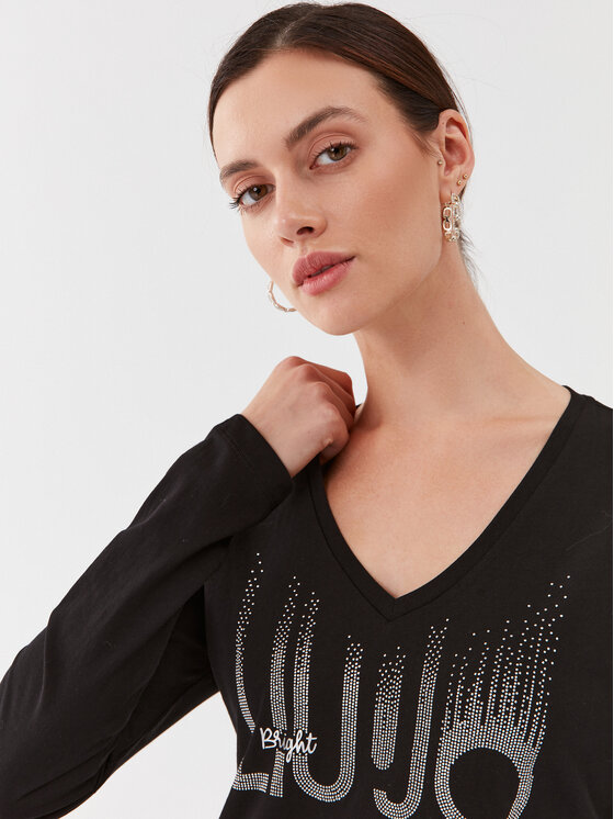 Liu Jo Liu Jo Μπλουζάκι MF3269 J5923 Μαύρο Regular Fit