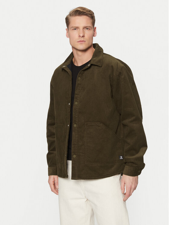 Converse Converse Демісезонна куртка 10027091-A02 Хакі Regular Fit