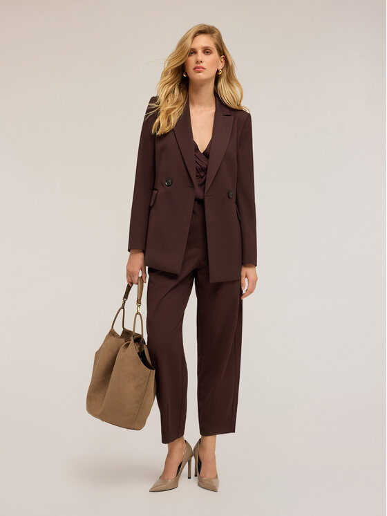 Motivi Motivi Giacca da abito Q742Q000965N022 Marrone Regular Fit