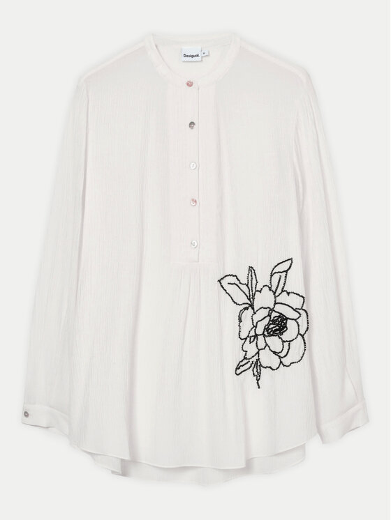 Desigual Desigual Blusa Nagasaki 24WWBW01 Bianco Regular Fit