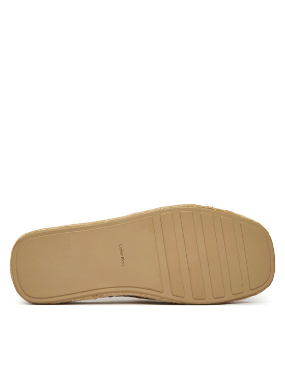 Calvin Klein Calvin Klein Espadrile Flatf Espadrill Cross Lth Hdw HW0HW02892 Écru