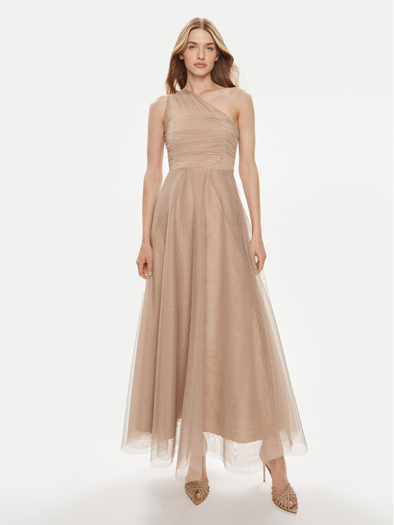 Kontatto Kontatto Abendkleid SU308 Beige Regular Fit